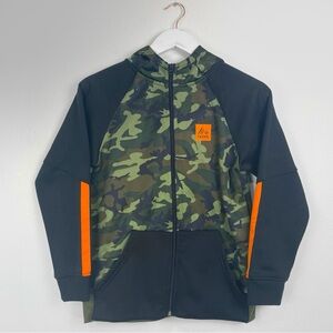 RBX Boy’s Camo Zip Up Jacket Black Hoodie Size Medium (10/12)